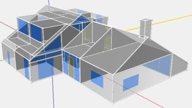 Met een tekening van de geometrie in een warmteverliesberekening het benodigde warmtepomp vermogen bepalen